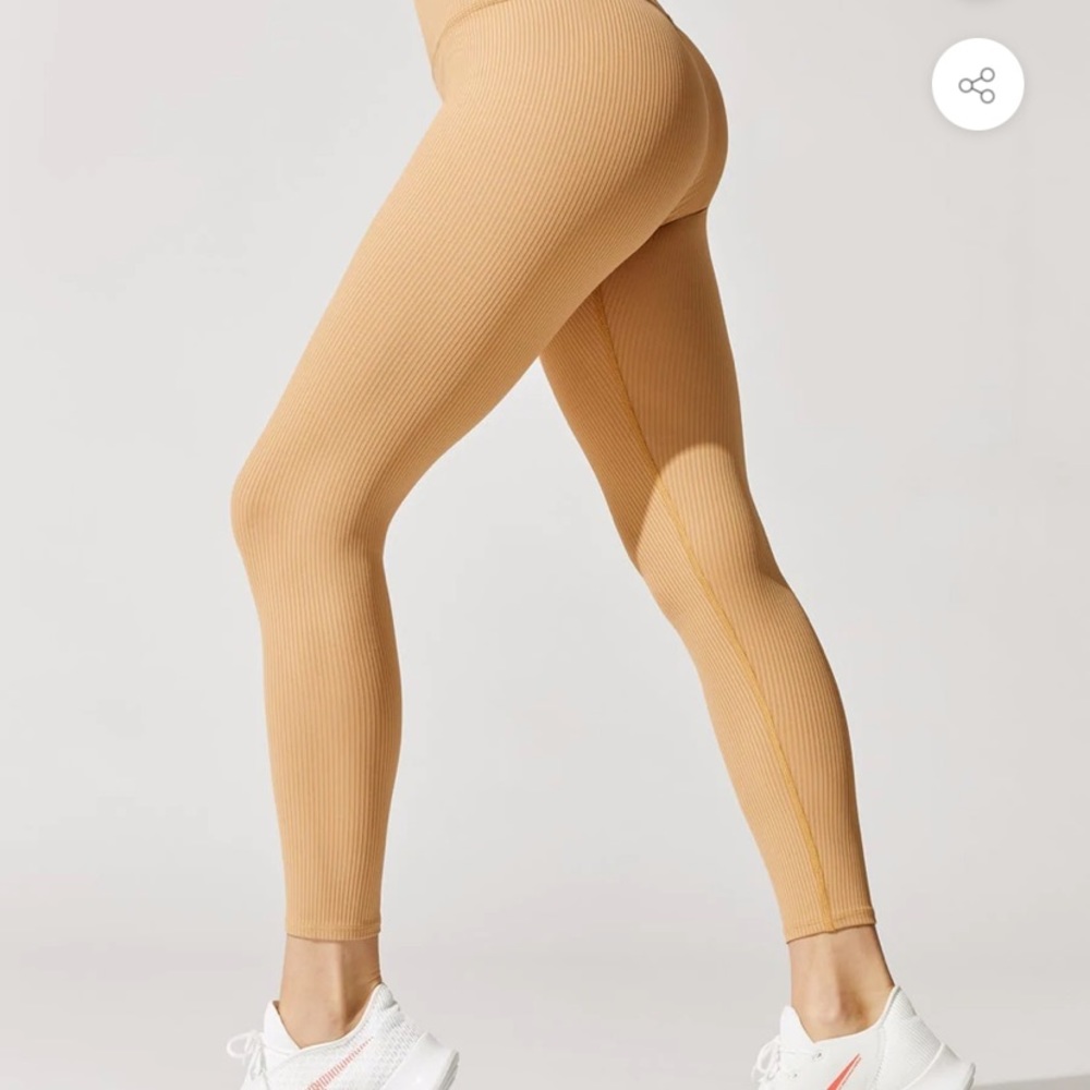 Carbon 38 ribbed regular rise 7/8 legging